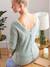 Front/Back Jumper, Maternity & Nursing GREEN LIGHT SOLID+PINK LIGHT SOLID 