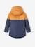 Technical Parka with Hood for Boys BLUE BRIGHT SOLID WITH DESIGN+BROWN MEDIUM SOLID WITH DESIGN 