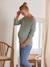 Front/Back Jumper, Maternity & Nursing GREEN LIGHT SOLID+PINK LIGHT SOLID 