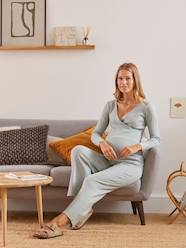 Nightie, Maternity & Nursing Special - blue dark solid