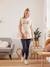 2-Piece Loungewear Set, Maternity & Nursing Special BEIGE LIGHT SOLID 