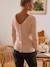 Front/Back Jumper, Maternity & Nursing GREEN LIGHT SOLID+PINK LIGHT SOLID 