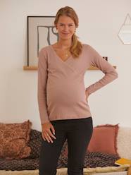 -Crossover V-Neckline Top, Maternity & Nursing