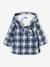 Chequered Wrapover Coat for Babies BLUE MEDIUM CHECKS 