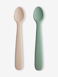 Nursery-Mealtime-Pack of Two 1st Stage Spoons in Silicone by MUSHIE