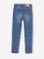 Straight Leg Jeans with Distressed Details for Girls BLUE MEDIUM WASCHED+Grey Denim 