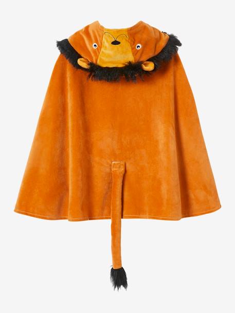 Lion Costume Cape YELLOW MEDIUM SOLID WTH DESIGN 