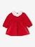 Velour Dress & Matching Tights for Babies red 