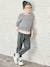 Chino Trousers, Easy to Slip On, for Boys beige+BLUE DARK SOLID WITH DESIGN+GREEN MEDIUM SOLID WITH DESIG 