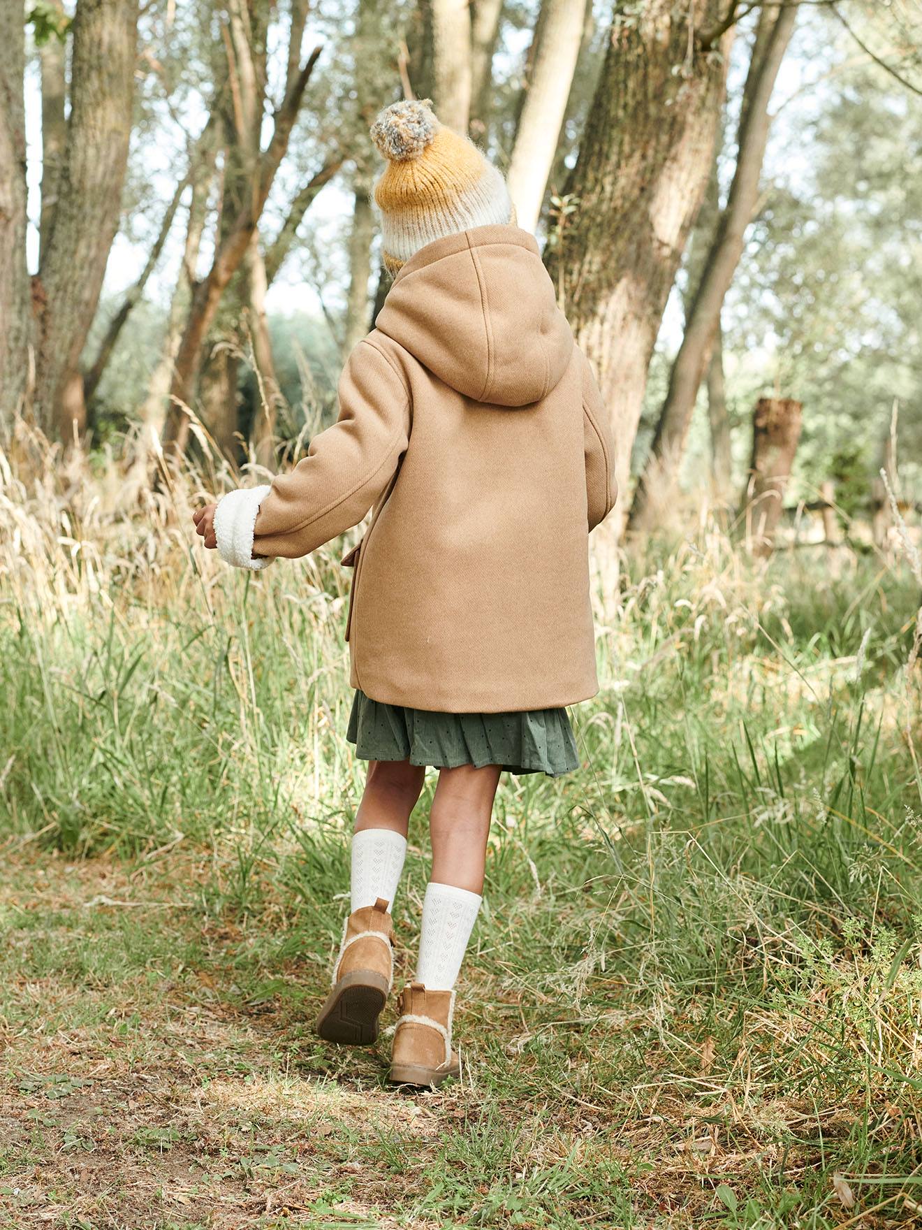 Girls sherpa lined coat sale