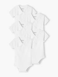 -Pack of 5 Short Sleeve Bodysuits for Newborn Babies