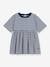 Striped Cotton Dress for Children, 3/4 Sleeves, by Petit Bateau blue 