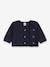 Quilted Double Knit Cardigan for Babies - PETIT BATEAU navy blue 