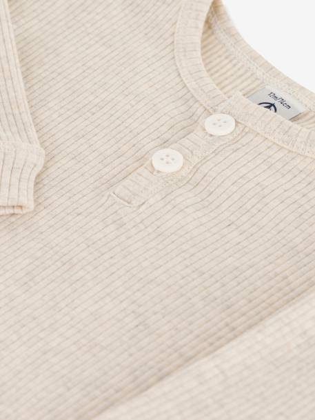 Long Sleeve Top in Organic Cotton, for Babies, by Petit Bateau grey 