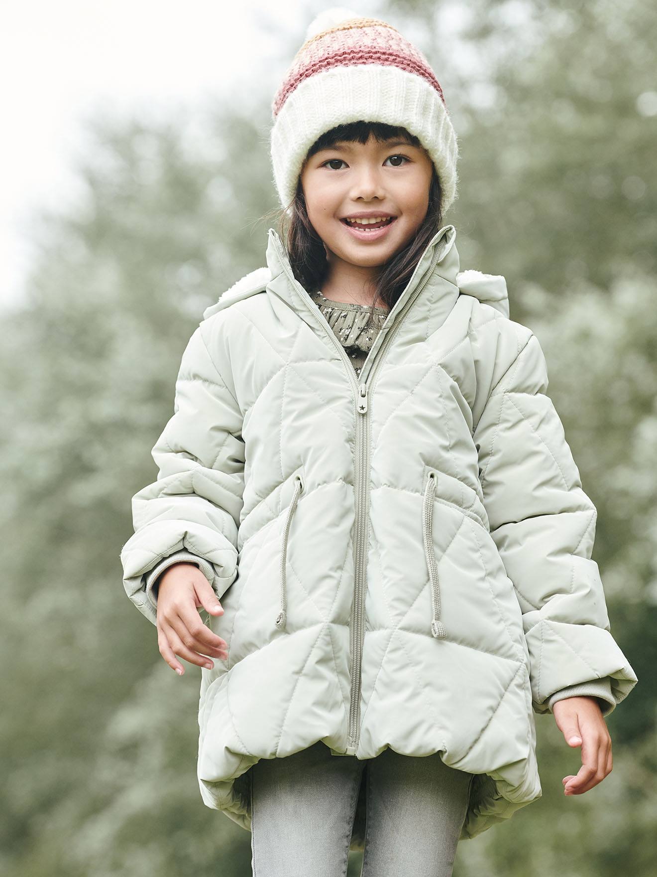 Girls long discount puffer coat