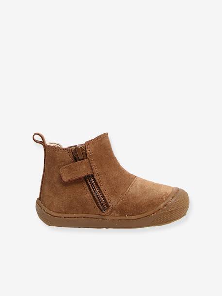 Chelsea Boots for Baby, Sally by NATURINO®, Designed for First Steps brown+gold 