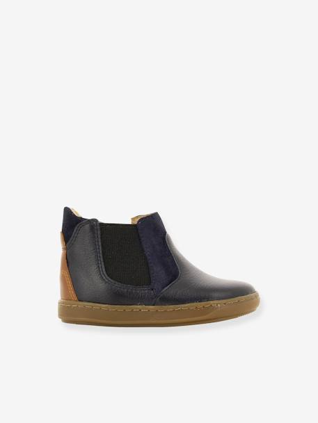 Boots for Babies, Bouba Chelsea Formosa SHOO POM® caramel+navy blue 