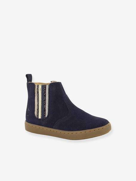 Boots for Children, Play New Shine Velours by SHOO POM® navy blue 