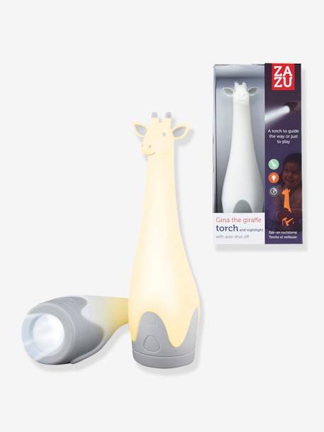 Gina the Giraffe Torch & Nightlight - ZAZU grey 