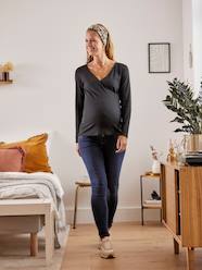 -Crossover V-Neckline Top, Maternity & Nursing