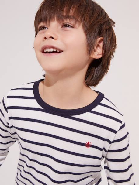 Sailor-type Pyjamas for Boys, by Petit Bateau ecru 