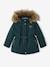 3-in-1 Parka with Hood for Girls GREEN DARK SOLID+grey green+navy blue+PURPLE MEDIUM SOLID 