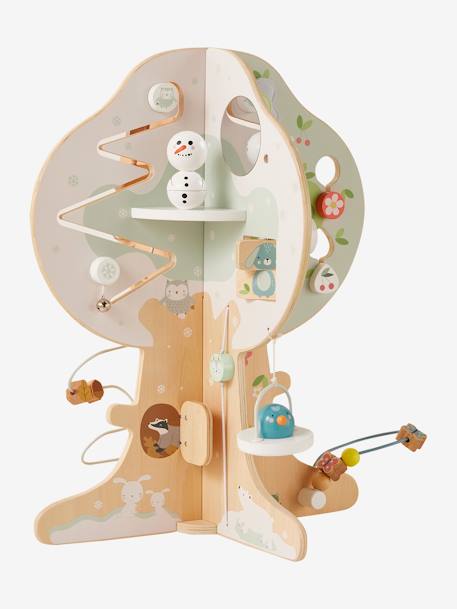 4 Season Activity Tree in FSC® Wood green+YELLOW MEDIUM SOLID WTH DESIGN 