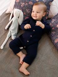 Baby-Dungarees & All-in-ones-Long Sleeve Jumpsuit in Rib Knit for Babies