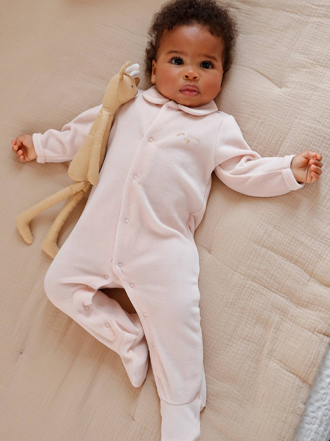 Newborn hot sale velour sleepsuit