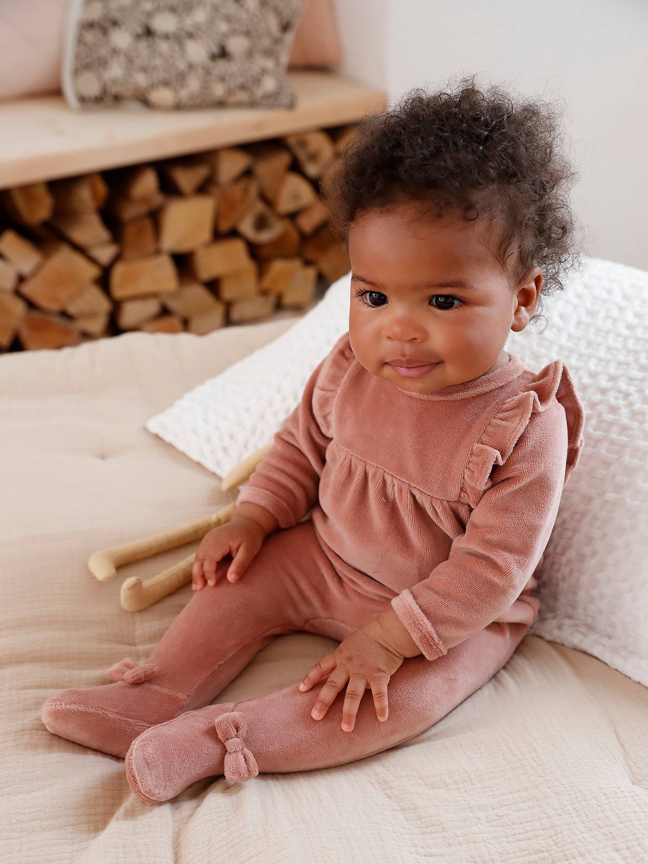 Velour sleepsuit sales baby girl