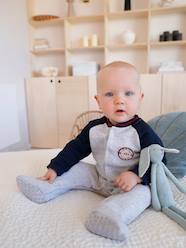 Baby-Pyjamas-Fleece Sleepsuit with Opening on the Front, for Baby Boys