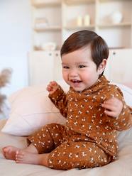 -Cotton Sleepsuit with Front Opening for Baby Girls