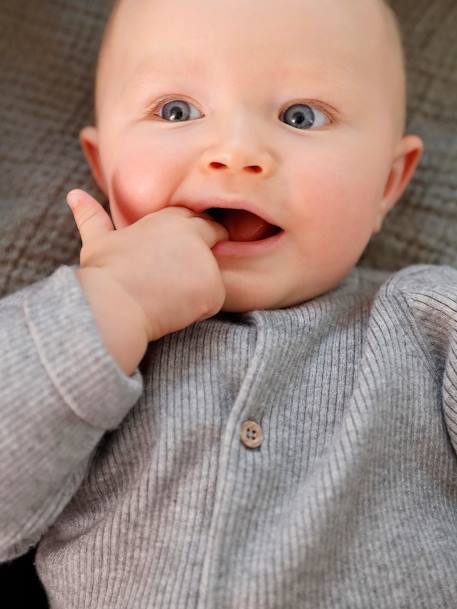 Unisex Combo: Jersey Knit Top & Trousers for Babies GREY LIGHT MIXED COLOR+slate grey+WHITE LIGHT SOLID 