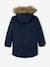 Hooded Parka with Sherpa Lining & Recycled Polyester Padding, for Boys BLUE DARK SOLID WITH DESIGN+BROWN DARK SOLID WITH DESIGN+GREEN MEDIUM SOLID WITH DESIG 