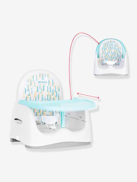 Baby Booster Chair, Trendy Meal, by BADABULLE Grey 