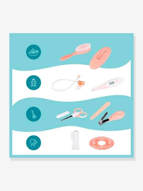 Baby Toiletry Kit & Accessories, by BABYMOOV Light Blue+Light Orange 