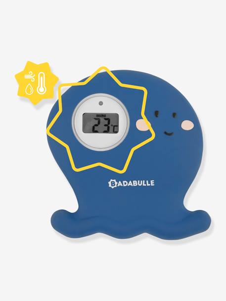 Octopus Bath & Room Thermometer, by BADABULLE BLUE MEDIUM SOLID 