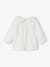 Cotton Gauze Blouse with Frilly Collar for Baby ecru 