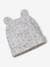 Beanie + Mittens + Scarf + Pouch in Printed Jersey Knit, for Babies taupe 