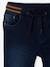 Straight Cut Denim-Effect Fleece Trousers, for Boys BLACK DARK SOLID+BLUE MEDIUM TWO COLOR/MULTICOL+BLUE MEDIUM WASCHED+double stone+Grey Denim 