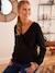 Reversible Occasion Wear Top for Maternity & Nursing black 