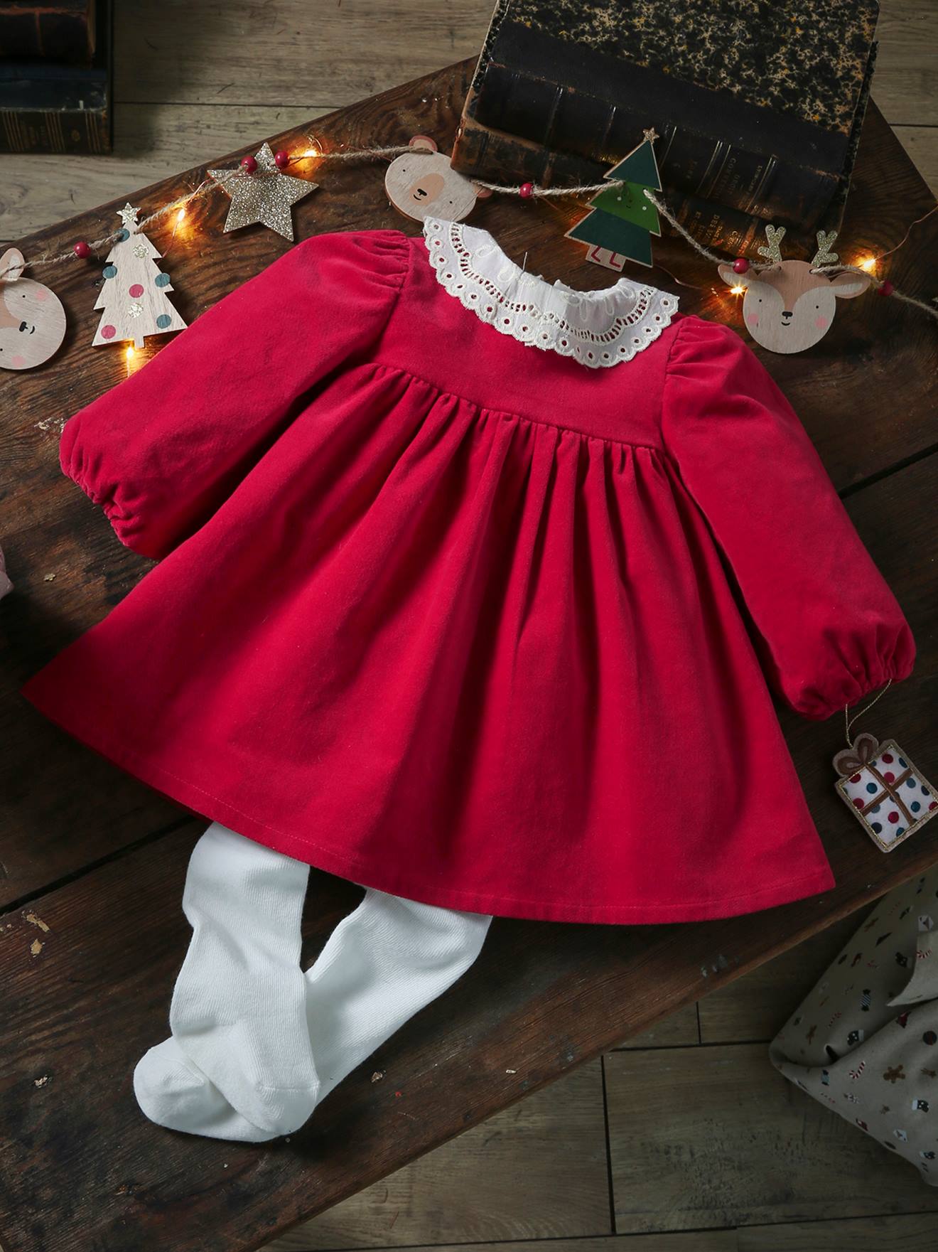 Red velour hot sale baby dress