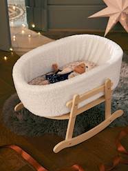 -Cradle in FSC® Wood & Bouclé Fabric