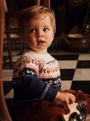 -Jacquard Christmas Jumper for Babies