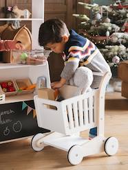 Toys-Role Play Toys-Wooden Shopping Trolley