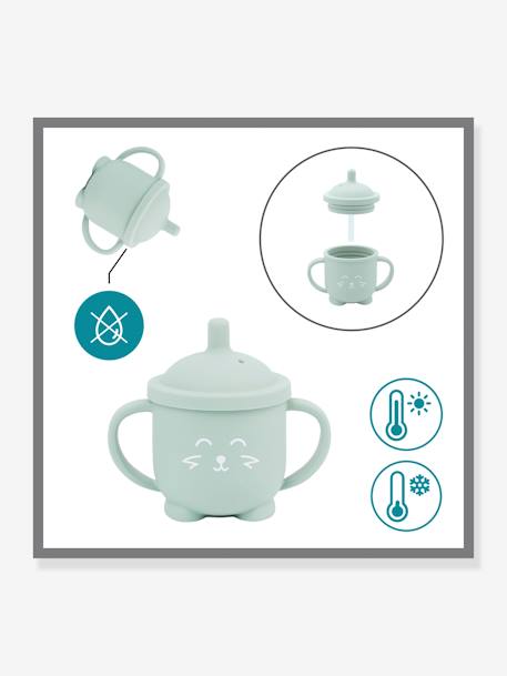 Learn'isy Mealtime Set, by BABYMOOV RED LIGHT SOLID 