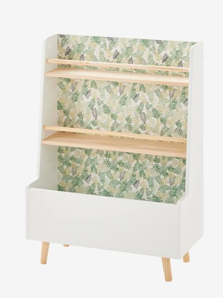 Bookcase with Reversible Background, Hanoi WHITE MEDIUM 2 COLOR/MULTICOL 