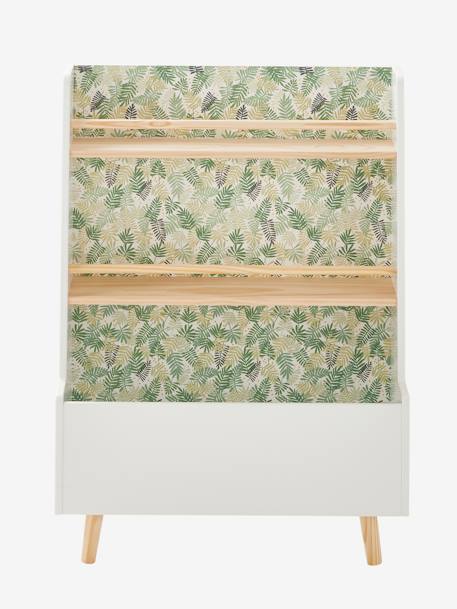 Bookcase with Reversible Background, Hanoi WHITE MEDIUM 2 COLOR/MULTICOL 