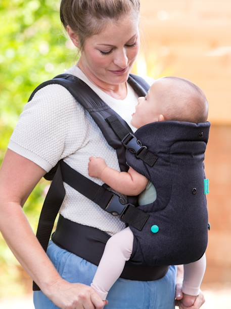 4-in-1 Flip Baby Carrier with Washable Bib by INFANTINO black 