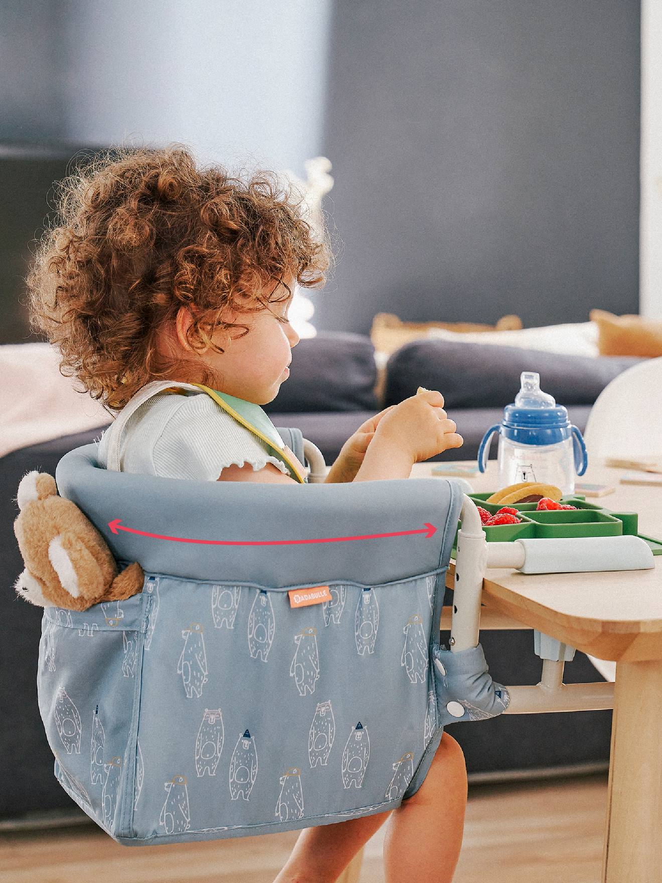 Hook On High Chair by BADABULLE blue Nursery Vertbaudet